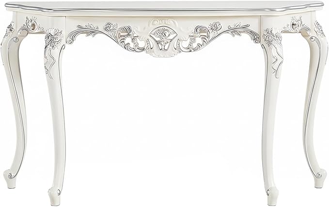 Vintage French Console Table, Wood Entryway Table by Unknown