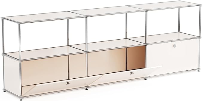 Modern Storage Cabinet Sideboard Versatile Free-Standing Organizer Cabinets - Image 4