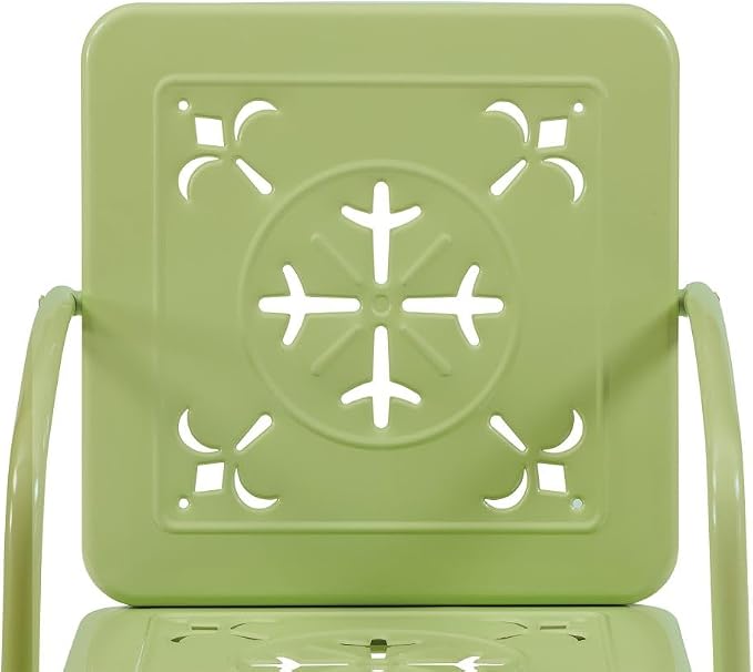 Crosley Furniture Azalea 2-Piece Outdoor Chair Set, Vintage Retro Metal Patio - Image 10
