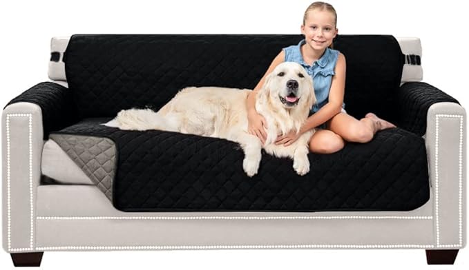 Sofa Shield® Couch Slip Covers for Dogs, Reversible Furniture Protector by SofaShield