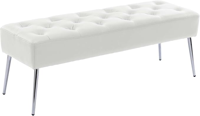 DUHOME Button-Tufted Ottoman Bench, Upholstered Footrest Stool Rectangular by DuhomeElegantLifestyle