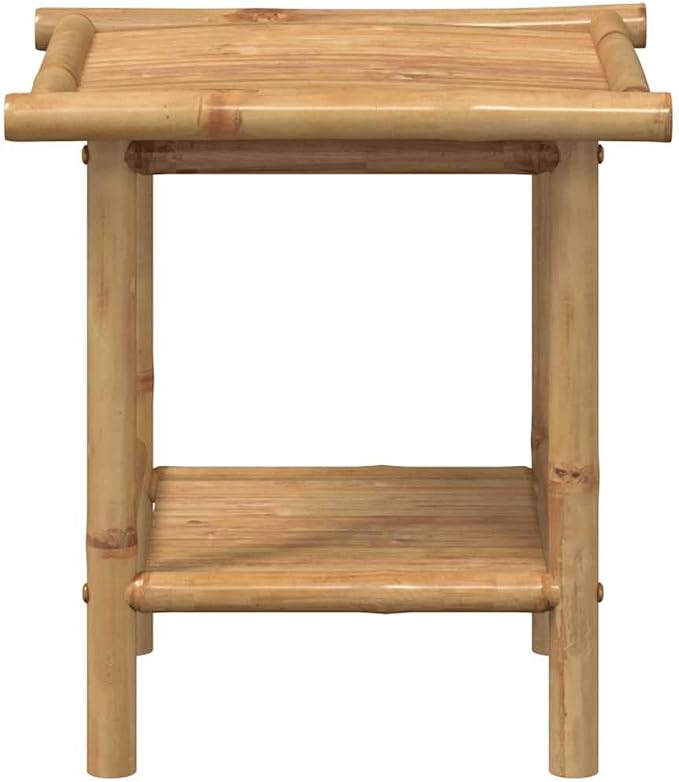 Natural Bamboo Fiber Square Coffee Table Eco-Friendly Modern Design - Image 4