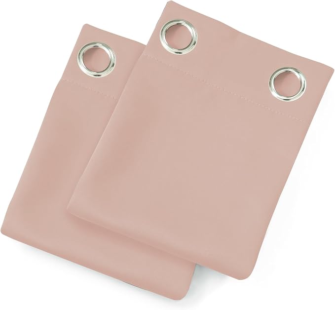 LEMOMO Blush Thermal Blackout Curtains/42 x 84 Inch/Set of 2 Panels Room - Image 9