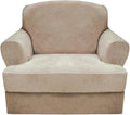 CUCRAF T Cushion Sofa Cover 2 Piece Armchair Slipcovers, Soft Thick Velvet by CUCRAF