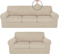 HunnmingRe Sofa Covers for 3 Cushion Couch Stretch Sofa and Loveseat Covers Set by HunnmingRe