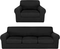 HunnmingRe Sofa Covers for 3 Cushion Couch Stretch Sofa and Loveseat Covers Set by HunnmingRe