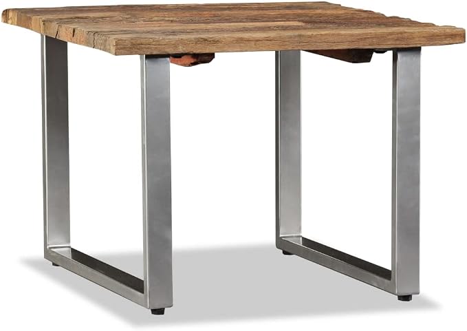 Coffee Table Solid Reclaimed Wood 21.7"x21.7"x15.7", Center Table, Side Table - Image 6