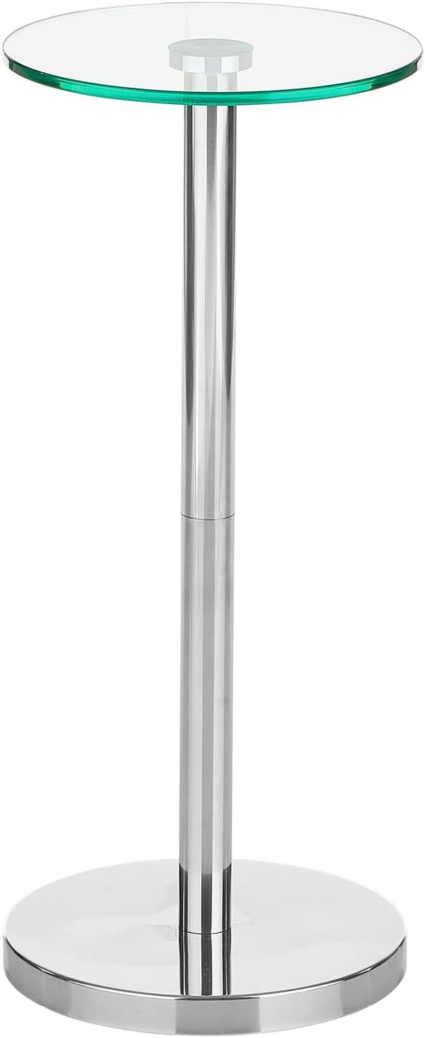 mDesign Side Table — Glass Top Nightstand - Image 7