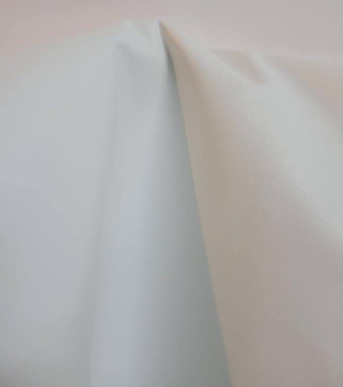 NAT Leathers | White Soft Faux Vegan Leather PU | 1 Yard Cut by The Yard | - Image 2