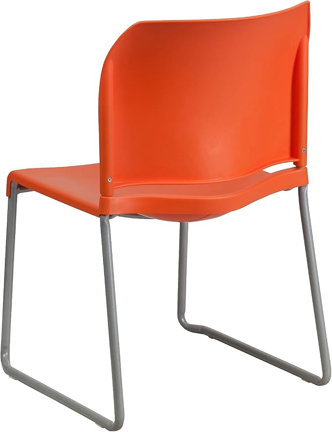 Flash Furniture HERCULES Series 880 lb. Capacity Orange Full Back Contoured - Image 5