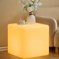 20-in LED Cube Chair, Dimmable RGB Color Changing Light Cubes w/Remote by BALMOST