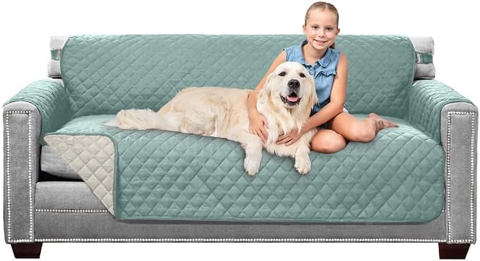 Sofa Shield® Couch Slip Covers for Dogs, Reversible Furniture Protector by SofaShield