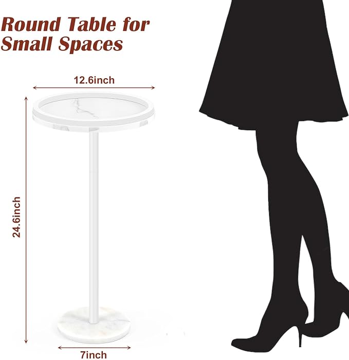 smusei 2 Pack Small Drink Table - Image 2