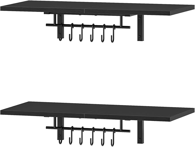 CHOEZON Wall-Mounted Pot Racks, Floating Shelves, Wall Shelves, Vintage Pot - Image 8