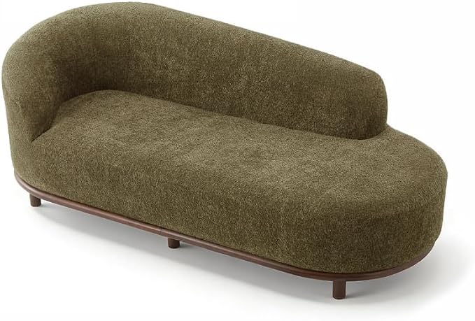 Christopher Knight Home Bouclé Chaise Lounge Sofa Mid Century Modern - Image 9