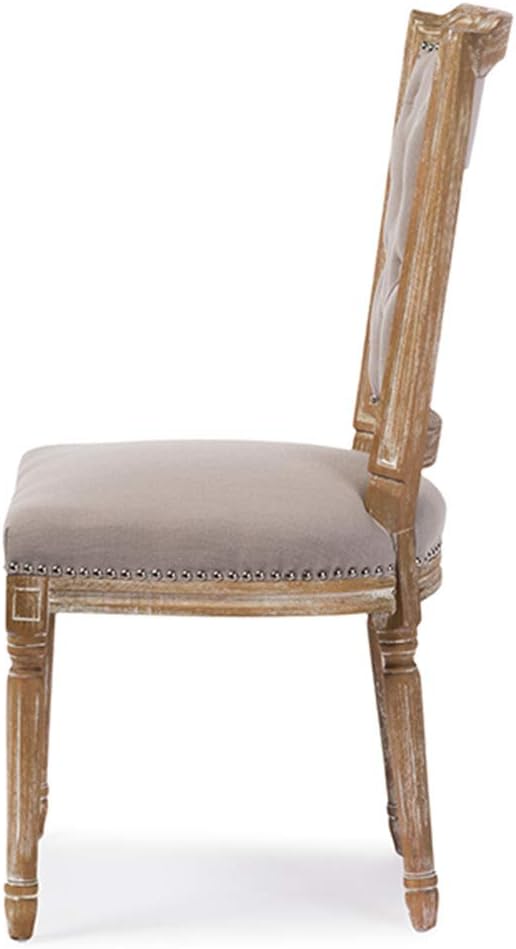 Baxton Studio Estelle Shabby Chic Rustic French Country Cottage Weathered Oak - Image 5