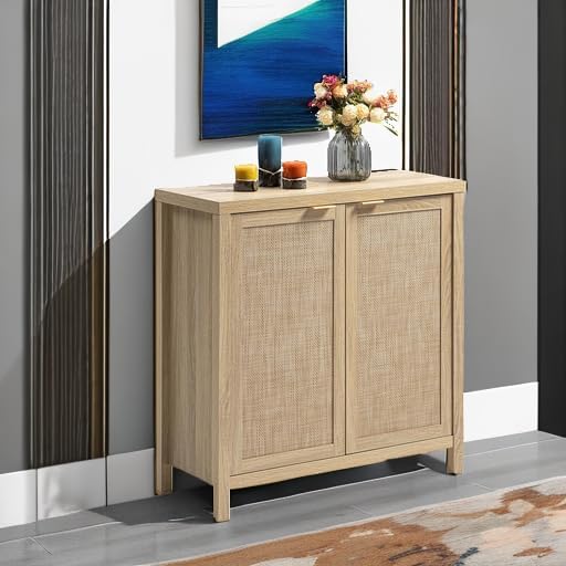 SICOTAS Rattan Sideboard Buffet Cabinet - Image 6