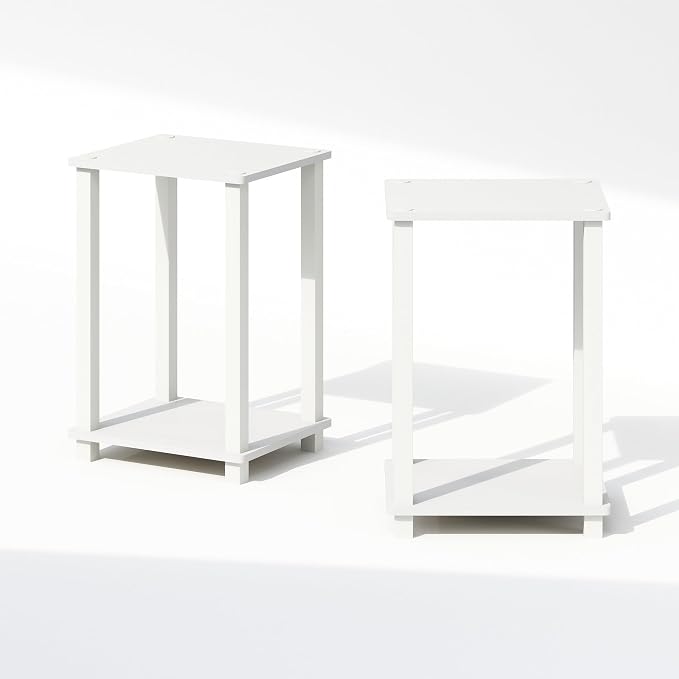 Furinno Simplistic Night Stand Set of 2, 2-Tier Small Nightstand - Image 6