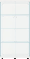 FLYMUHJIA Glass Display Cabinet Kitchen Pantry Storage Cabinet Corner Bar by FLYMUHJIA