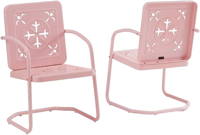 Crosley Furniture Azalea 2-Piece Outdoor Chair Set, Vintage Retro Metal Patio by CrosleyFurniture