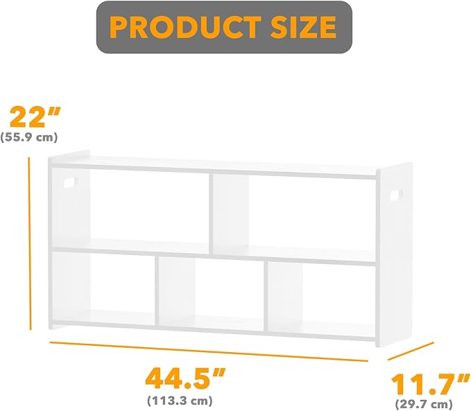 SpaceAid 5-Compartment Bookshelf, Montessori Bookcase - Image 2