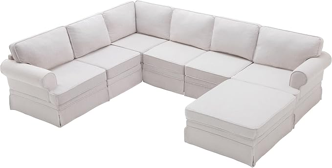 109.4" Fabric Upholstered Modular Sofa Collection, Modular Customizable - Image 6
