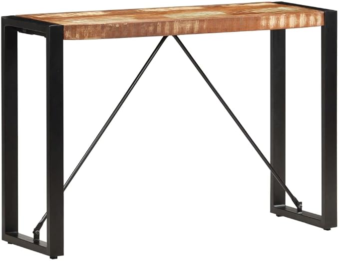 Console Table 43.3"x13.8"x29.9" Solid Reclaimed Wood, End Tables, Accent Tables - Image 9