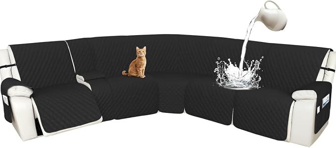 Arfntevss Recliner Sectional Couch Covers 1OO% Waterproof L Shape Sofa Cover by Arfntevss