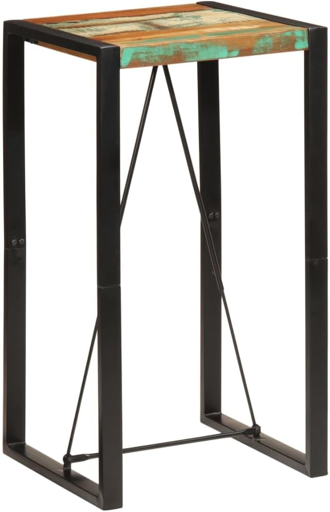 SKM Bar Table 60x55x110 cm Solid Wood Reclaimed - Image 8