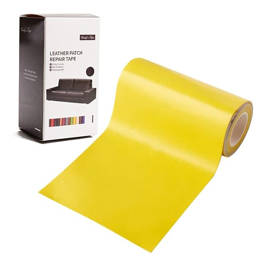 Leather Repair Patch Tape Yellow 3 x 60 inch Self Adhesive Leather Repair Tape by Cindy%27s+Tape