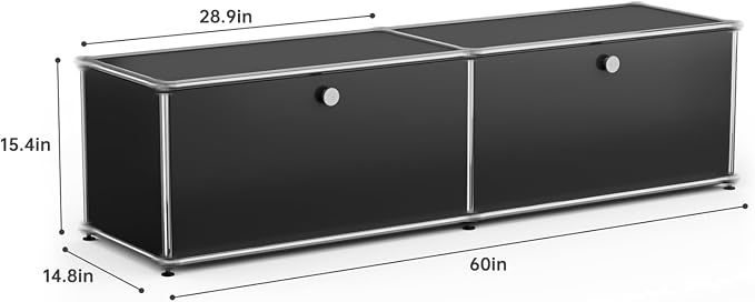 Modern Storage Cabinet Sideboard Versatile Free-Standing Organizer Cabinets - Image 3