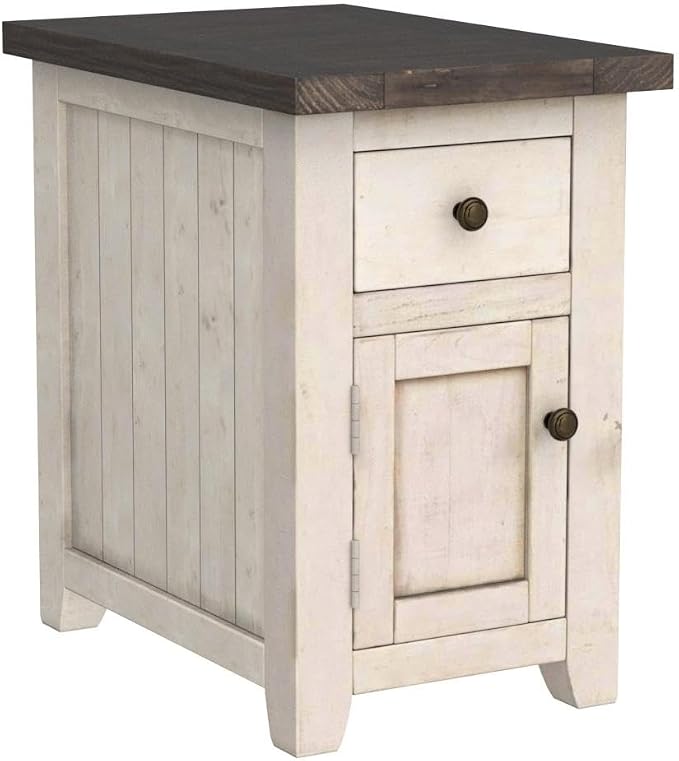 Jofran Madison County Pine Farmhouse Chairside Table - Image 6