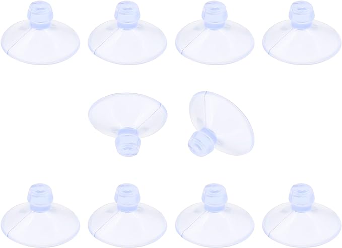 10 Pack Glass Tableholders - 18mm Rubber Suction Cups by Qjaiune