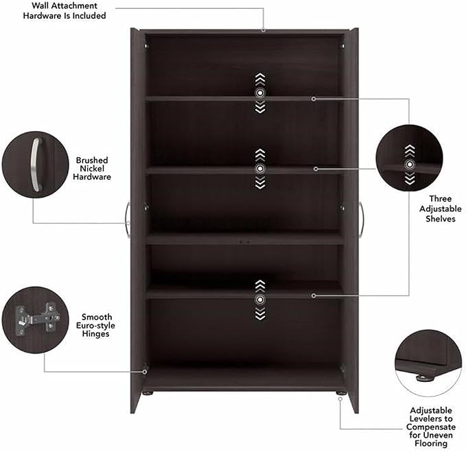 Bush Business Furniture Universal Tall Linen Cabinet - Image 7