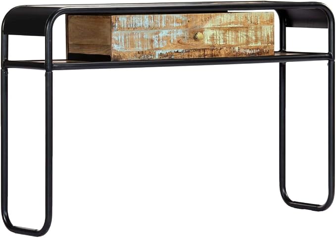 Console Table 46.5"x11.8"x29.5" Solid Reclaimed Wood End Table End Tables by Unknown