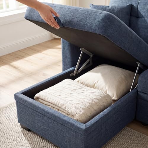 Convertible Sofa Bed, L Shape Sleeper Sofa - Image 5