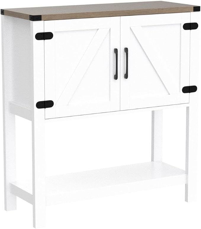 Mufico Console Table Coffee Bar Cabinet Sofa Table, 31.5 L x 13.8 D x 34.65 H - Image 4