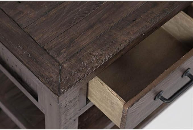 Jofran Madison County Harris Console Sofa Table, Barnwood Brown - Image 5