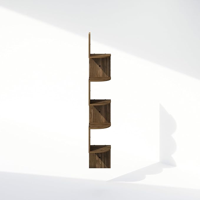Furinno Rossi 5-Tier Floating Corner Shelf - Image 6
