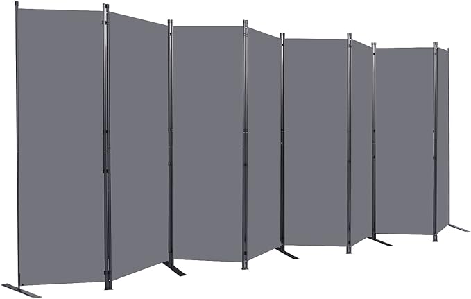 Room Divider 6FT Portable Room Dividers and Folding Privacy Screens, 8 Panel by HOMSCREENER