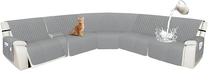 Arfntevss Recliner Sectional Couch Covers 1OO% Waterproof L Shape Sofa Cover by Arfntevss