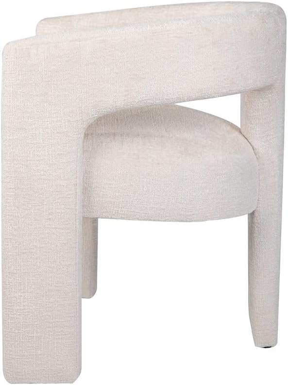 Jofran Gwen Jacquard Upholstered Accent Chair, Modern Luxury Plush Sculptural - Image 6