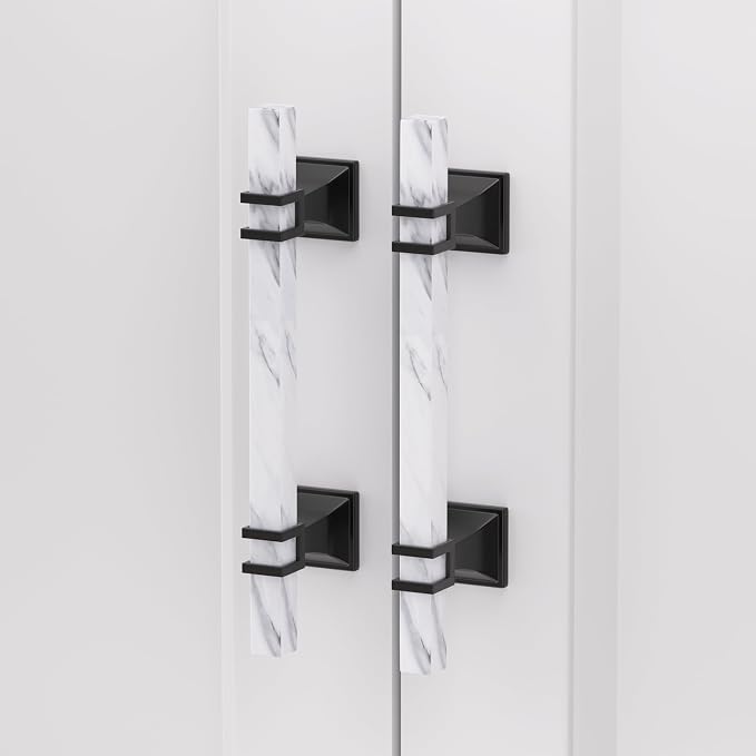 Rergy Cabinet Handles Marble Drawer Pulls and Knobs, T-Bar Hardware - Image 3