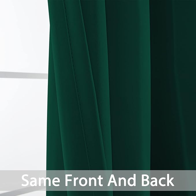 Yakamok Soild Small Window Curtains, Thermal Insulated Privacy Curtains and - Image 3