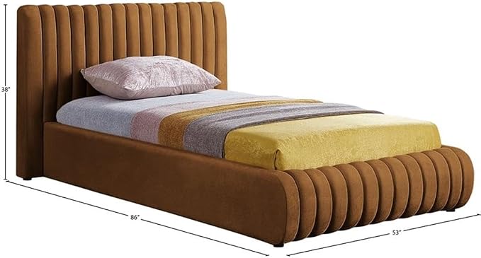 Meridian Furniture NicoSaddle-T Nico Collection Modern | Contemporary Velvet - Image 3