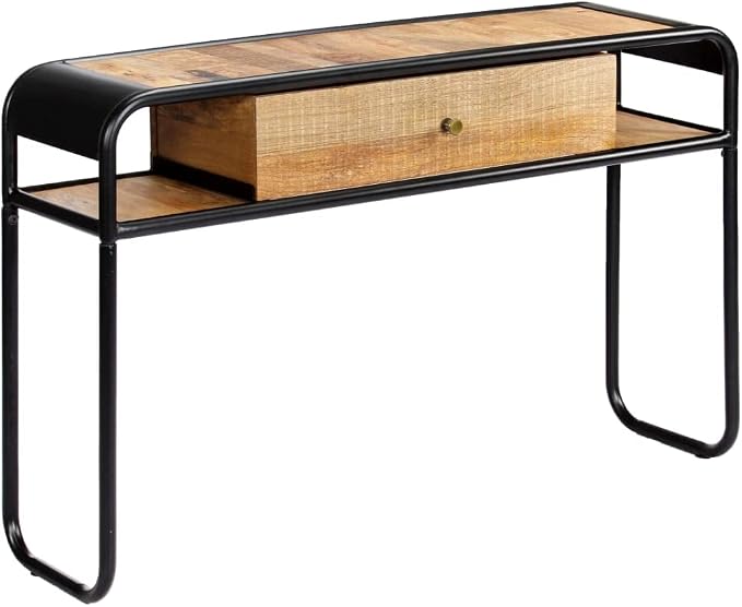 Solid Mango Wood Console Table for Living Room, Entry - Image 3