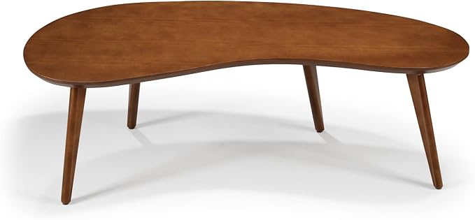 Mid Century Modern Abstract Shaped Coffee Table/Solid Wood/Oak Finish - Image 7