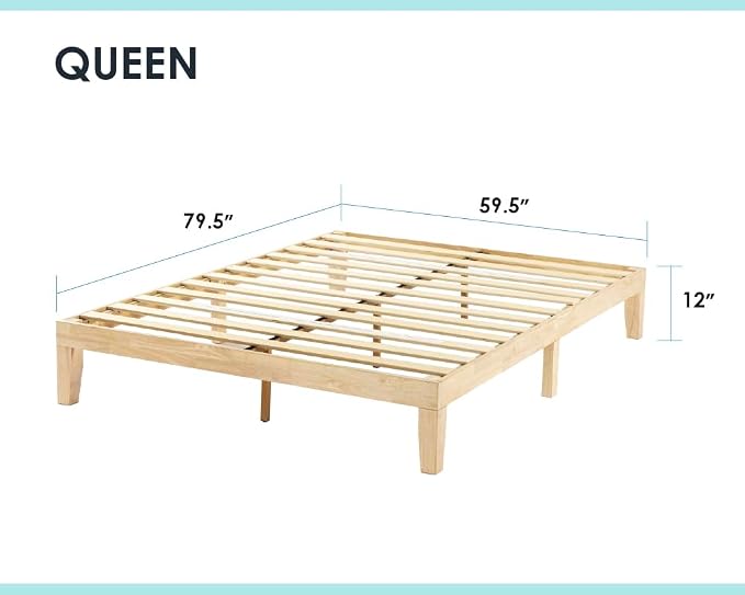 Mellow Naturalista Classic 12 Inch Solid Wood Platform Bed - Image 2