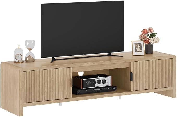 FATORRI TV Stand for TVs up to 75/65/55 Inch, Wood Entertainment Center - Image 2