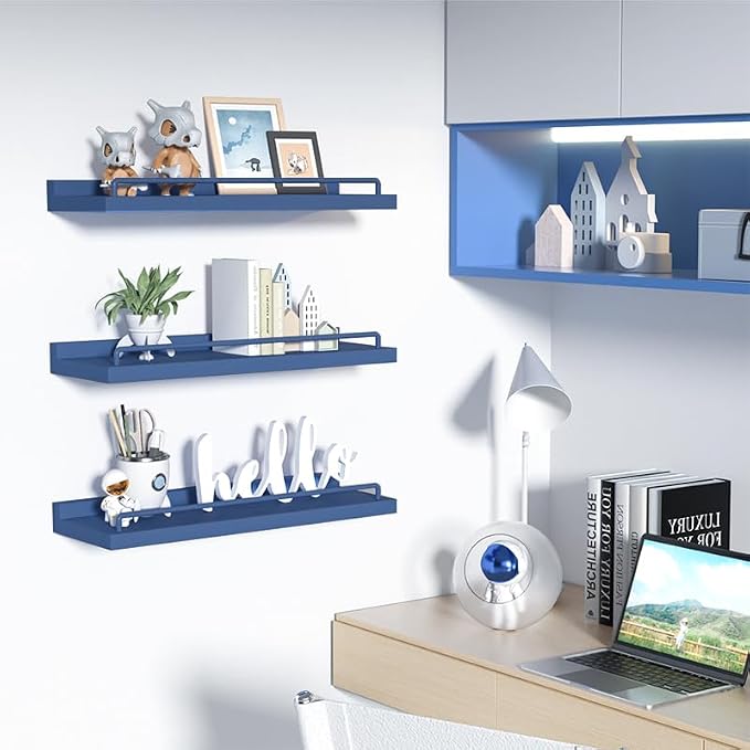 RYOFOBETTO Floating Shelves, Bathroom Decor Shelves Over Toilet, Farmhouse Wall - Image 6